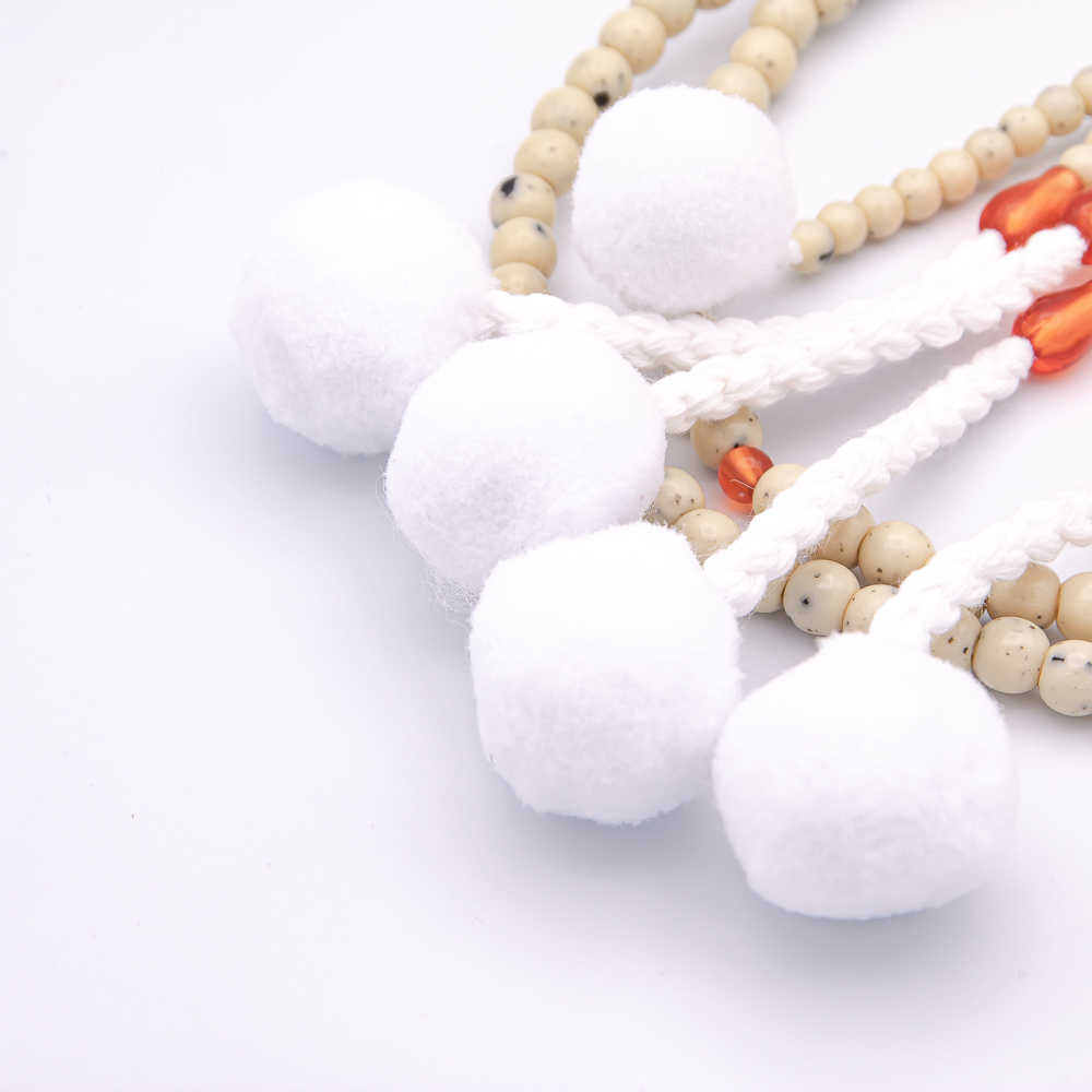 星月瑪瑙 数珠 8寸（小・女性向け） プラスチック 綿房 創価学会念珠